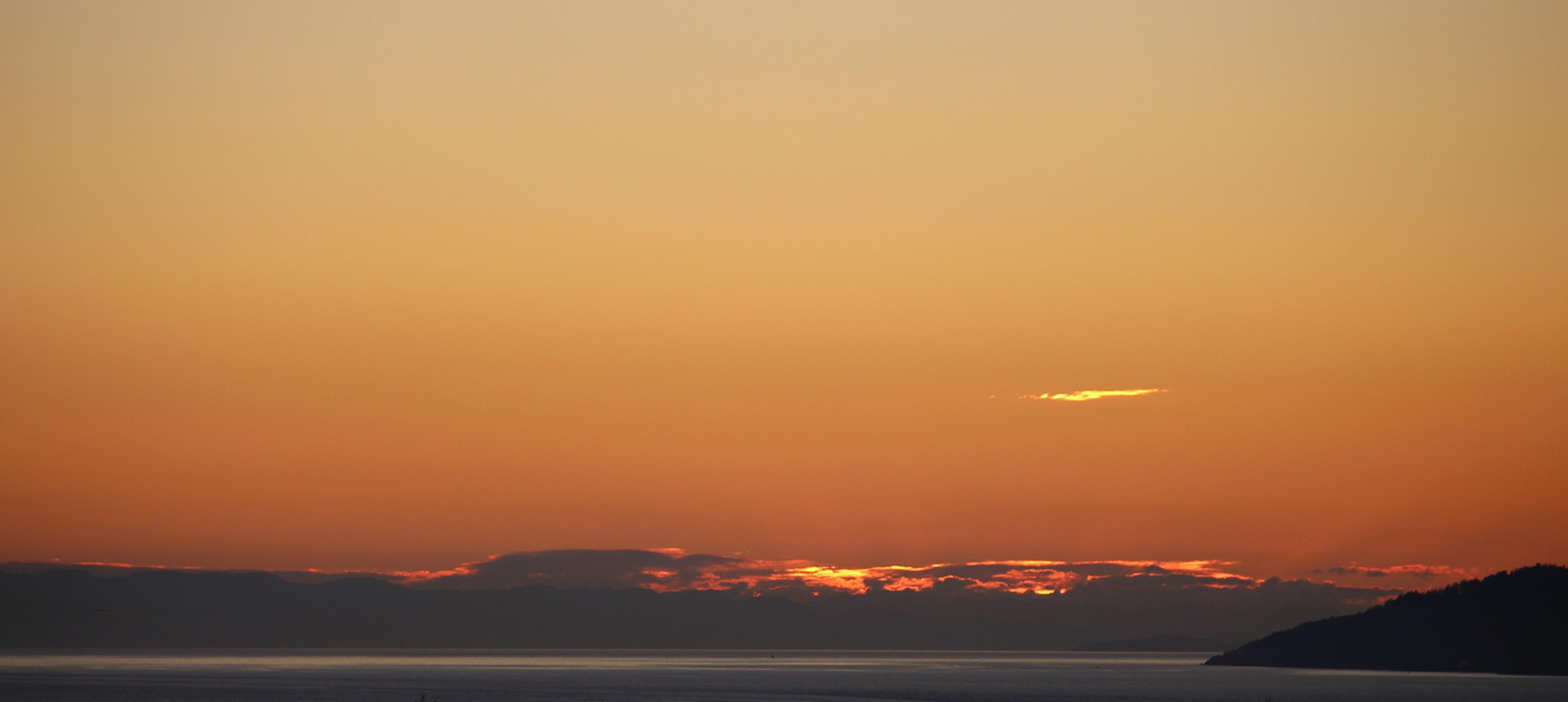 sunrise over water